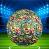 Custom Name Personalized Ben 10 Cartoon Print Size 5 Soccer Ball Training & Match Football, for Team, Kicking, Gift for Football