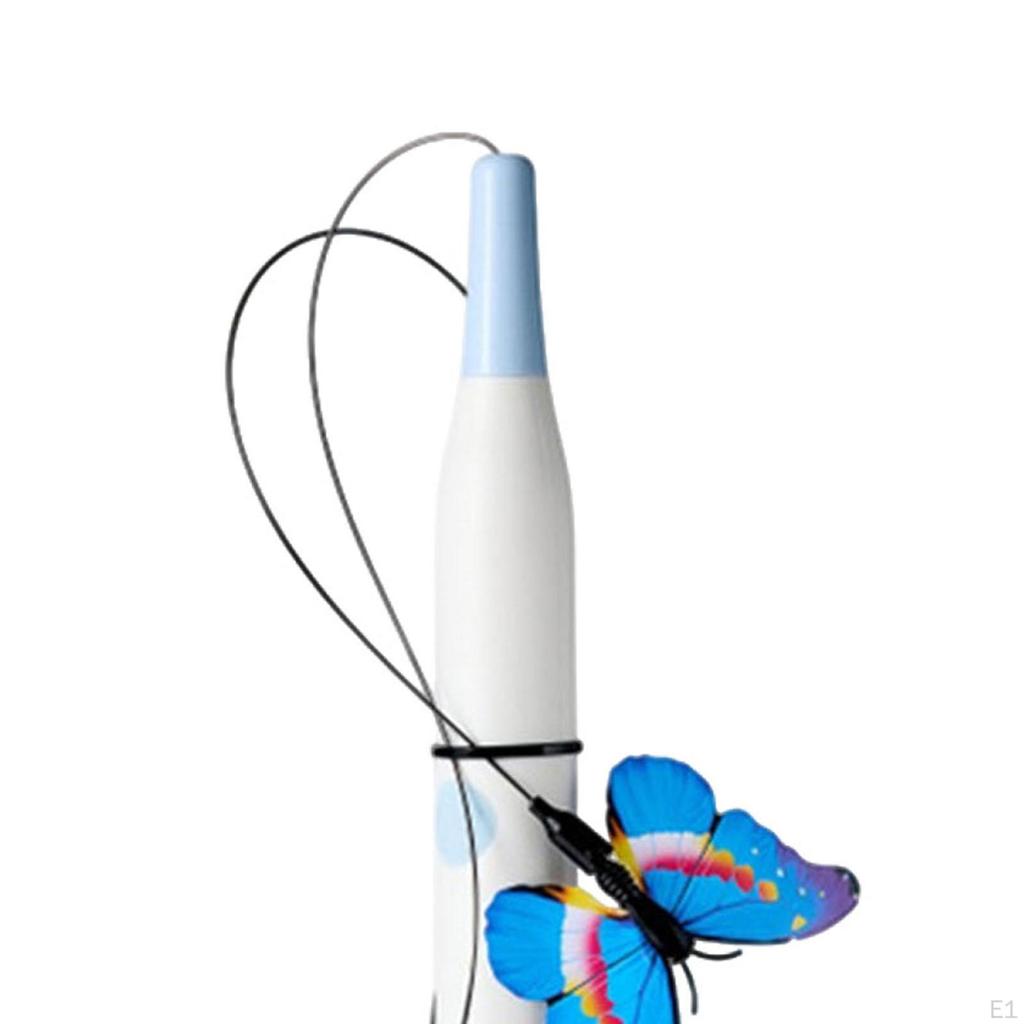 Interaktywny Koci Teaser Automatyczny Latający Motyl z Skokiem Pogoni Zabawny dla Kotka w Domu