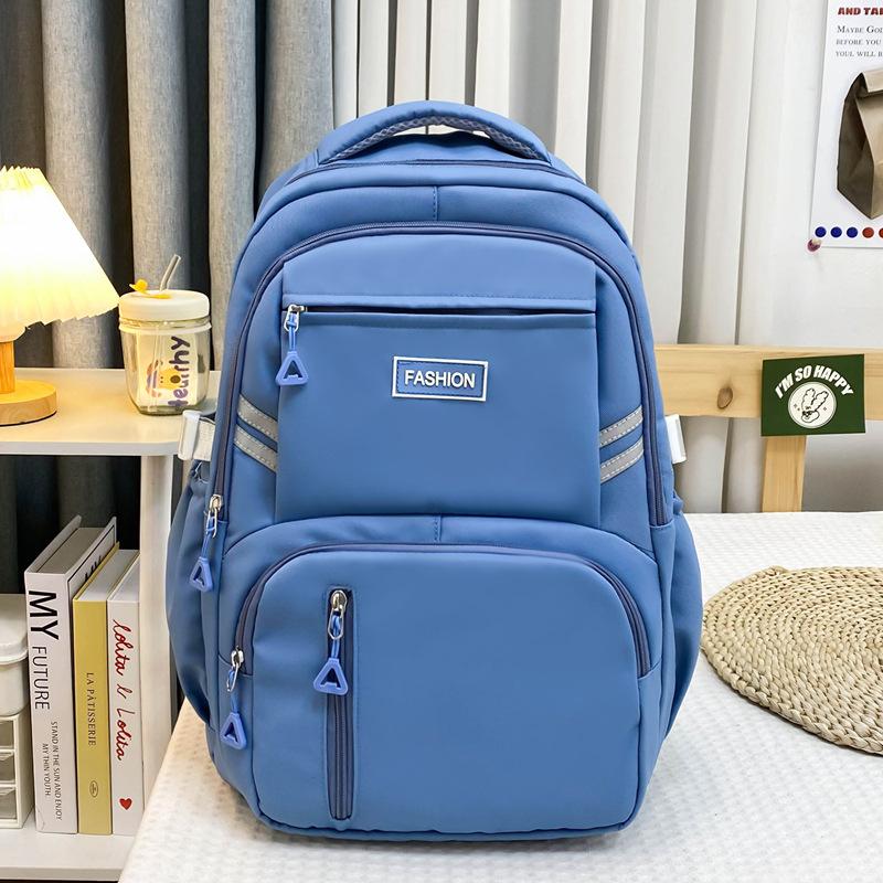 Casual Backpack Versatile For Primary And Secondary School Students Lightweight Backpack For Both Men And Women Multi-Compartment Stylish School Bag