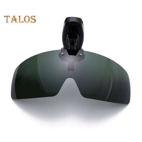 Polarized Clip Sunglasses for Men Women Frameless Flip Up One Piece Shield Lens UV Protection Glasses for Fishing Cycling Driving Running Climbing