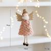 Christmas Decoration Ideas Angel Girl Doll Ornament with Wings Hanging Bells and Legs for Xmas Tree Decor christmas tree home