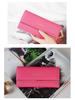 Women's Long Wallet - European & American Style, Multi-Card Slot, Letter Buckle Clutch, Simple Tri-Fold Coin Purse