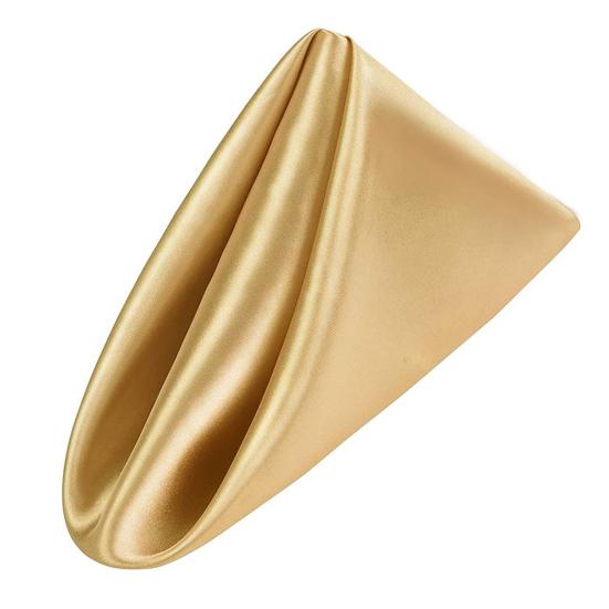 Dinner Napkin Satin Anti-wrinkle Surface Solid Color Washable Seamless Royal Shine Glamor Table Decor for Hotel Restaurant Dining Banquet Wedding