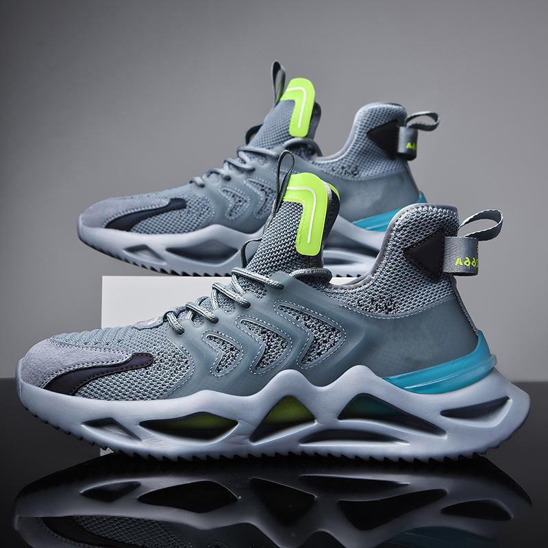 Herrskor Flygväv Andningsbara Sportskor Mode Platå Höjdökande Sneakers Casual Skor Student Löpning För Män