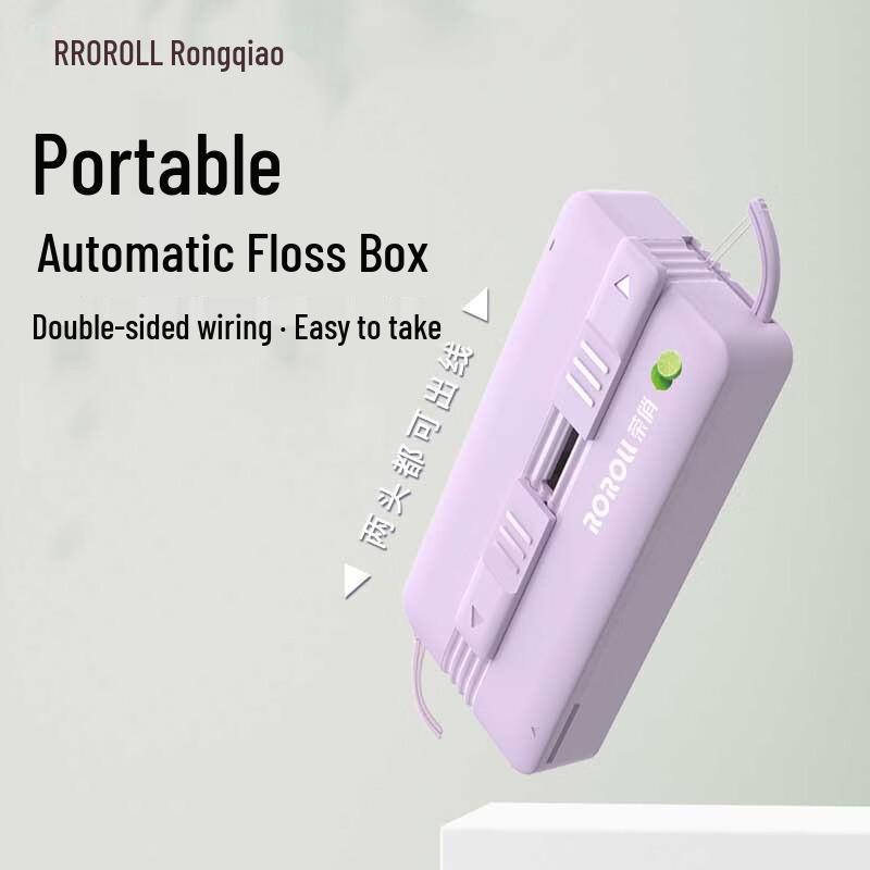 Rongqiao Purple Lime Portable Dental Floss (2 Boxes)