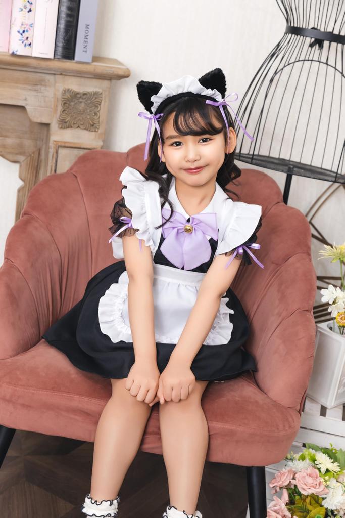Clearstone Cosplay Mao Maid Kids 140cm Black Girl's