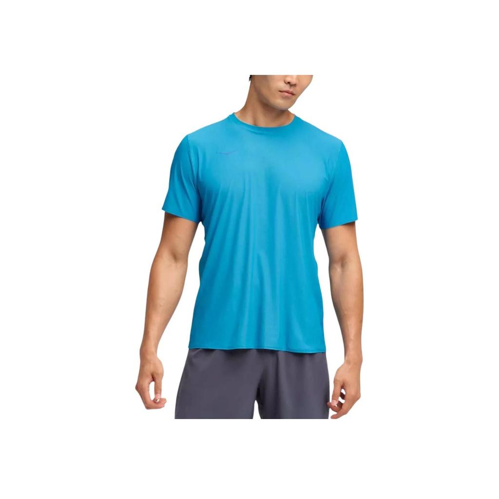 HOKA ONE ONE Solid Color Round Neck Short Sleeve T-Shirt Men Tops 1175771-HKB