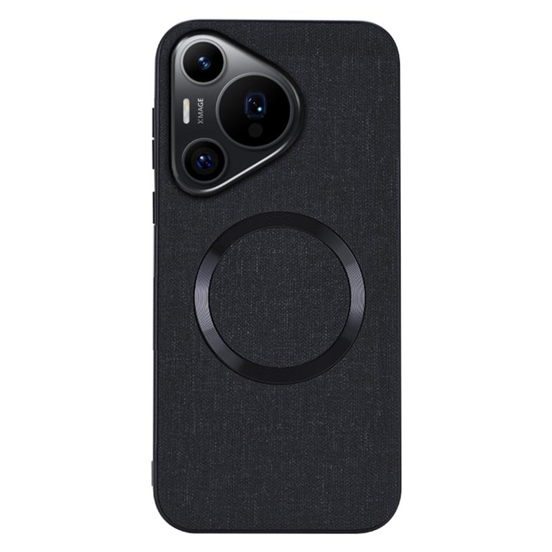 

Чехол для Huawei Pura 70, совместимый с защитным чехлом MagSafe TPU + тканью Black