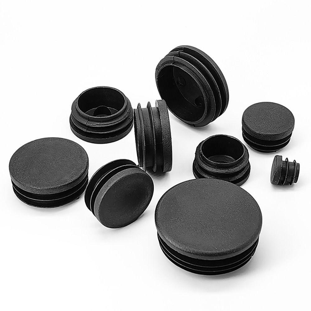 10Pcs Floor Protectors Round Tube Dust Cover Steel Pipe Blanking End Caps Furniture Leg Plug