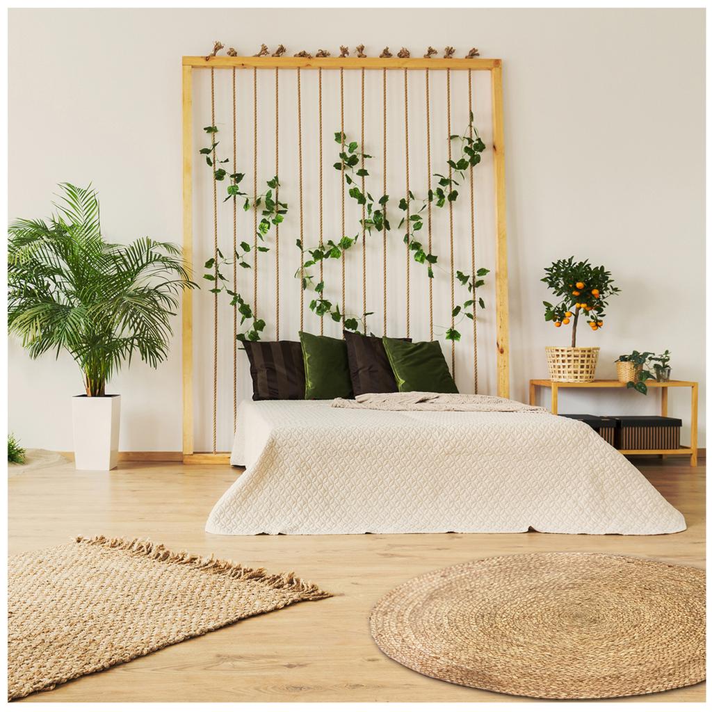 Les Trésors De Lily [R0045] - Beige 'Boho' Jute Rug - 120 Cm
