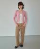 WOVEMENT Flower Corduroy Straight Pants Beige Wbdfpa004Be