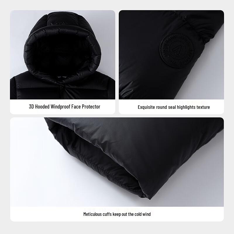 Anner Kids' 2025 Winter Long Hooded Down Jacket
