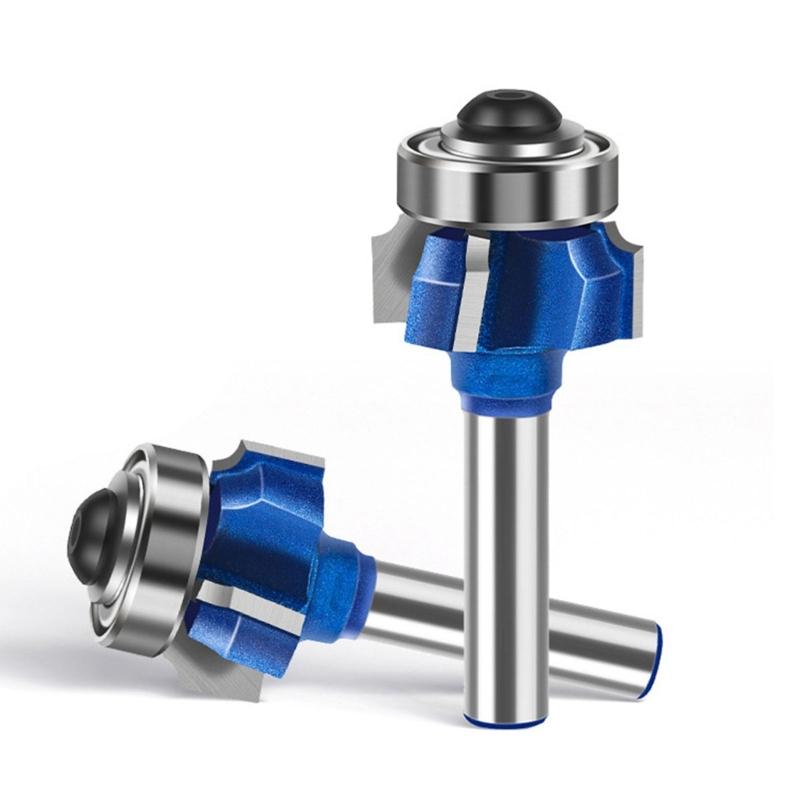 Pack of 3 Router Bit Set Including 3 Size for Efficient Edges Rounding In Furniture and Decorative Woodworking Projects