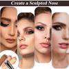 2pcs Nose Contour Brushes Nose Makeup Brush Noses Contouring Brush U-Shaped Angled Tilt Sculpting Fluffy Dual-Ended Makeup Brushes Noses Angled Cheek