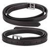 A Pair of Britain Saddle Horse Stirrup Belt Soft Leather Microfiber Stainless Steel BuckleDark