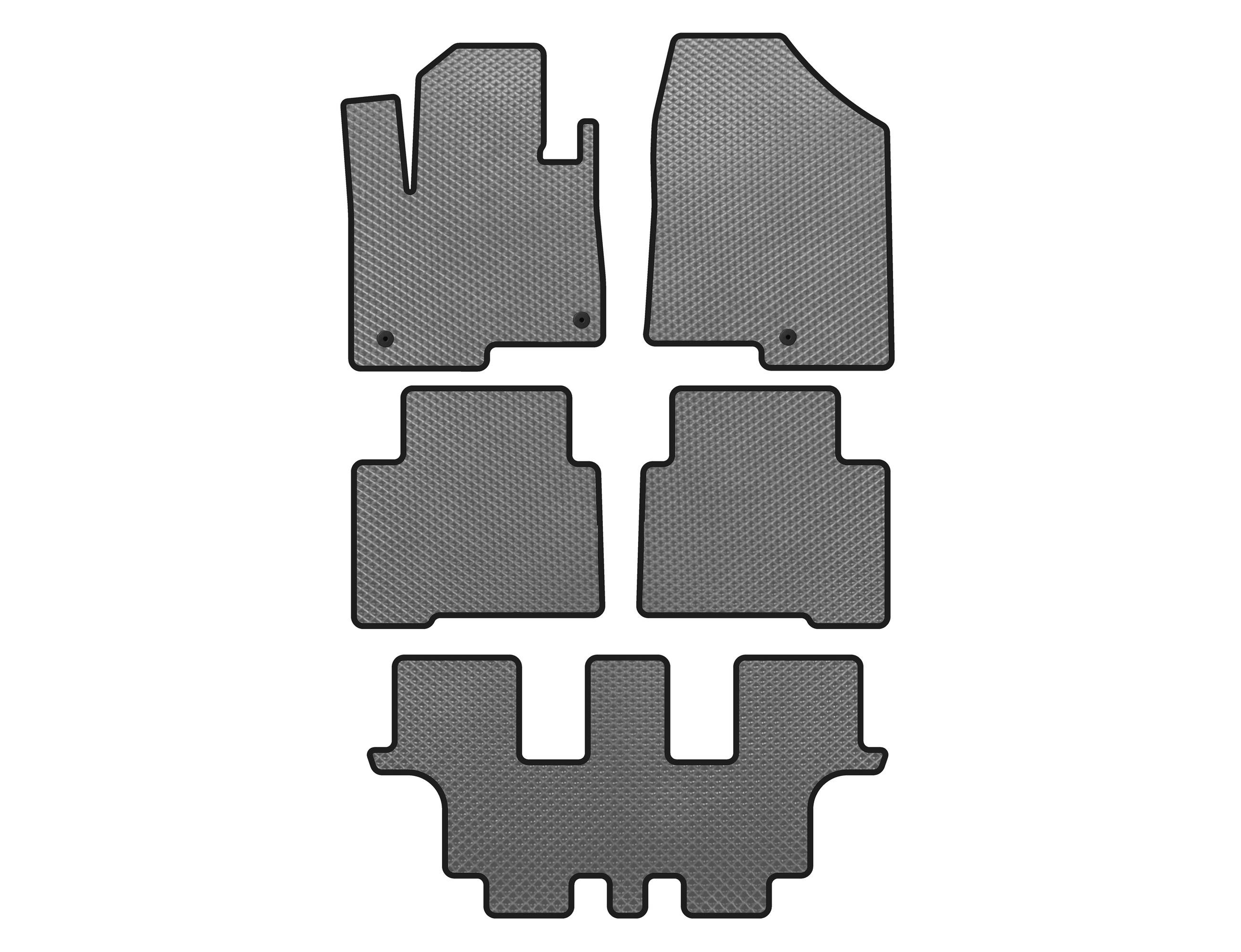 

EVA mats (3 rows, for Grand, Grey) for Hyundai Santa Fe 4 2018-2023