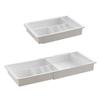 Space Saving Plastic Multi Compartment Organiser Drawer Box For Stationery Electronics Storage Smooth Sliding Drawers