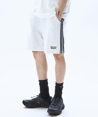 RAIMENT Essentials Track Waffle Half Pants_White