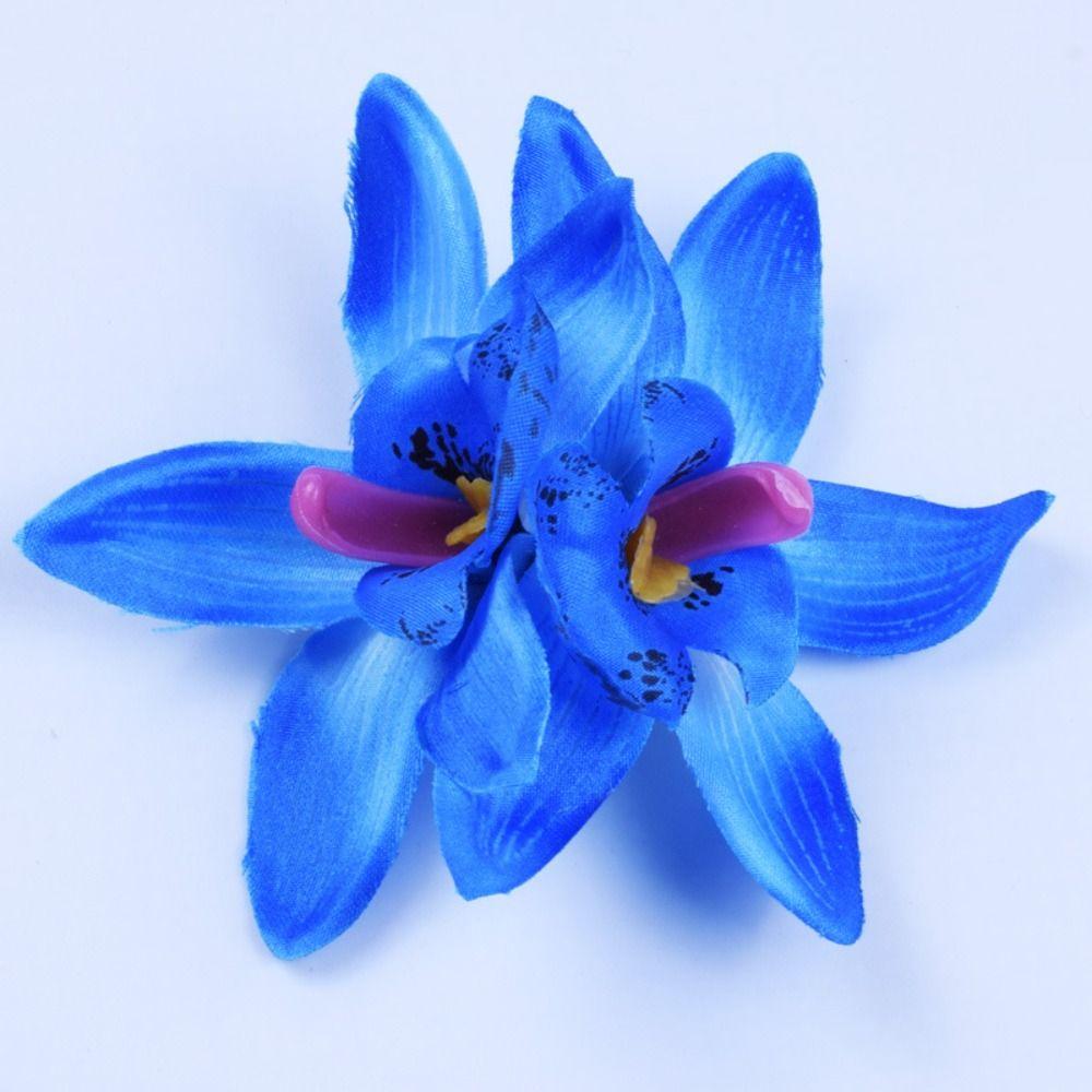 Bohemia Orchid Duckbill Clip Flower Korean Style Hairpins Sweet Simulation Flower Hair Clip  Daily