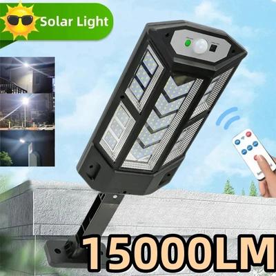 Newest Solar LED Lights 9900LM Outdoor Solar Lamp Of Motion Sensor 4 Mode Waterproof IP65 Solar Garden Light Street Yard Lanter