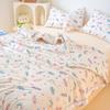 Cartoon Candy Rainbow Pattern Summer Cooling Quilt Skin-friendly Breathable Textured Air Conditioning Quilt for Kids Teens Girls