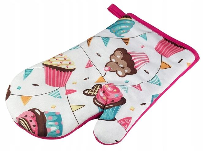 Rękawice kuchenne z magnesem 2 szt. 18x27cm, poliester