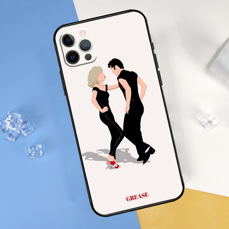 

Grease Movie Collage Phone Case For iPhone 16 Pro Max 13 12 Mini 11 14 15 Pro Max XR 16 15 Plus 16e Cover Shell iPhone 13