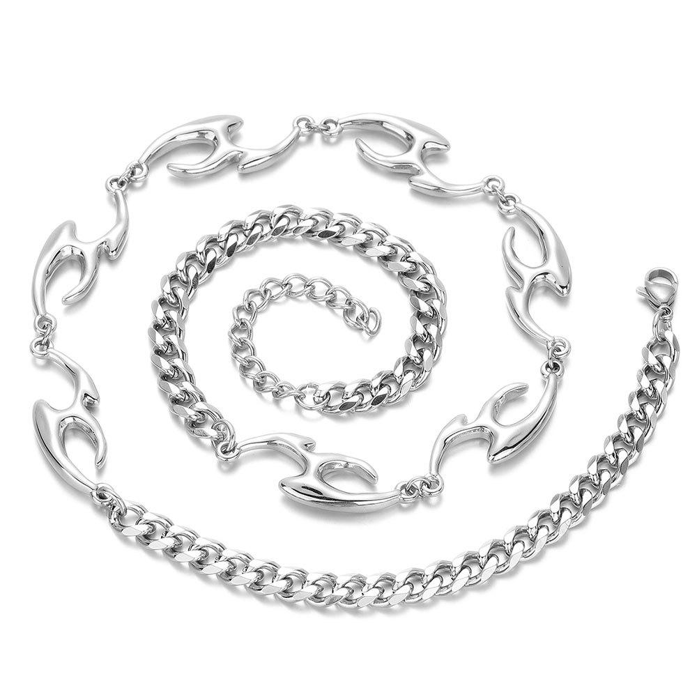 Irregular Shaped Titanium Steel Texture Necklace Street Hong Kong Style Hip Hop Trend Unisex Niche High-end Collarbone Choker