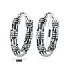 Hop Punk Hemp Rope Metal Korean Style Ear Buckle Women Hoop Earring Fashion Jewelry Pattern Earring