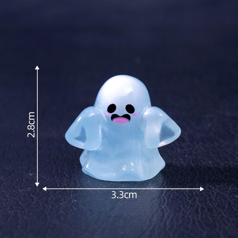 Svítící a vtipná figurka malého ducha, dekorativní doplňky, mini mikro-krajinné stolní ozdoby