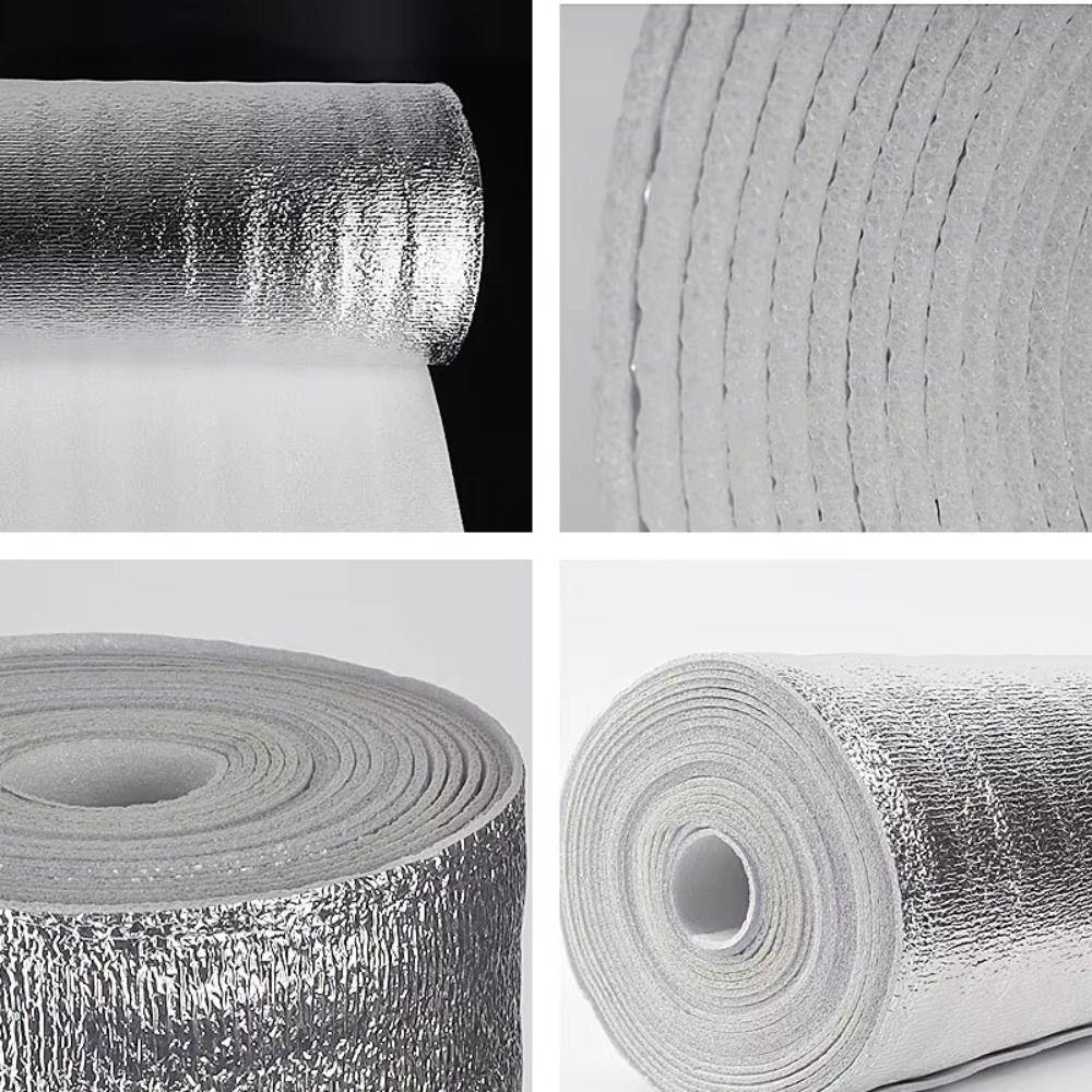 5m/10m Wandisolierfolie Wasserdichte Aluminiumfolie Isolierwatte Verdickt Sonnenschutz Heizkörper Reflektierende Folie