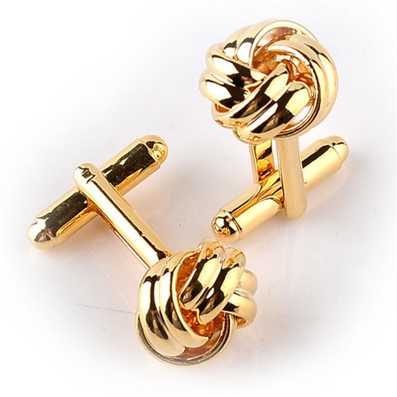 1Pair Men'S Suits Shirt Knot Twisted Cufflinks Wedding Business Cuff Links Gift
