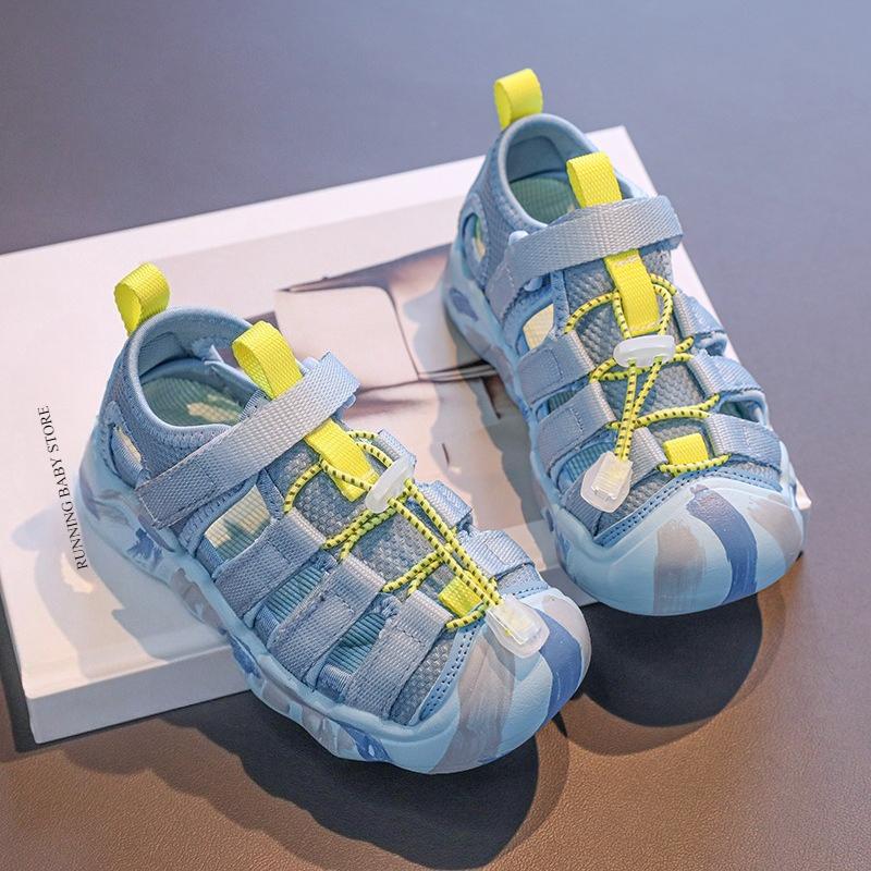 Neutrals and Bright Hues Children Canvas Sandals Girls Boys Water Shoes Quick-drying Kids Sports Shoes Patchwork Sneaker