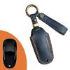 The key case is suitable for Tesla key cover model3 Y's x genuine leather car key cover, purely handmade.
