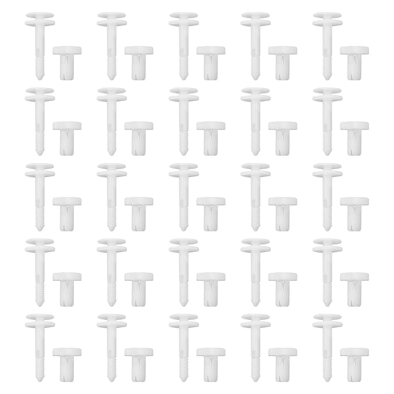 50Pcs Car Door Trim Panel Retainer Clips Replacement For GMC Truck Chevrolet 15960325 Nylon Bumper Fastener Rivet Clips 25
