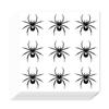 20sheets Self-Adhesive Paper Decorative Stickers for Party Decorative Presents Sealing Spider 90x90mm Stickers: 25mm 9pcs/sheet