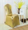 Fitted Shiny Silvery Chair Cover Wedding Decoration Hotel Banquet Party Events Seat Protector Covers