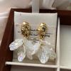 20 Flower Earrings French Earrings Women'S Light Luxury Temperament High Sense Niche Unique Design Stud Earrings