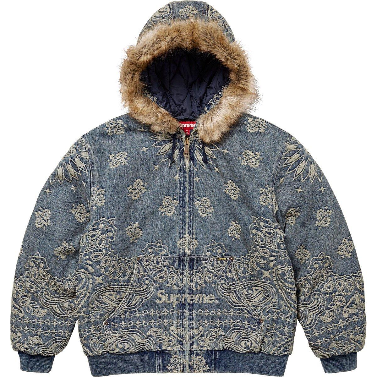 Supreme bandana-jacquard denim jacket SUP-SS25-052 L