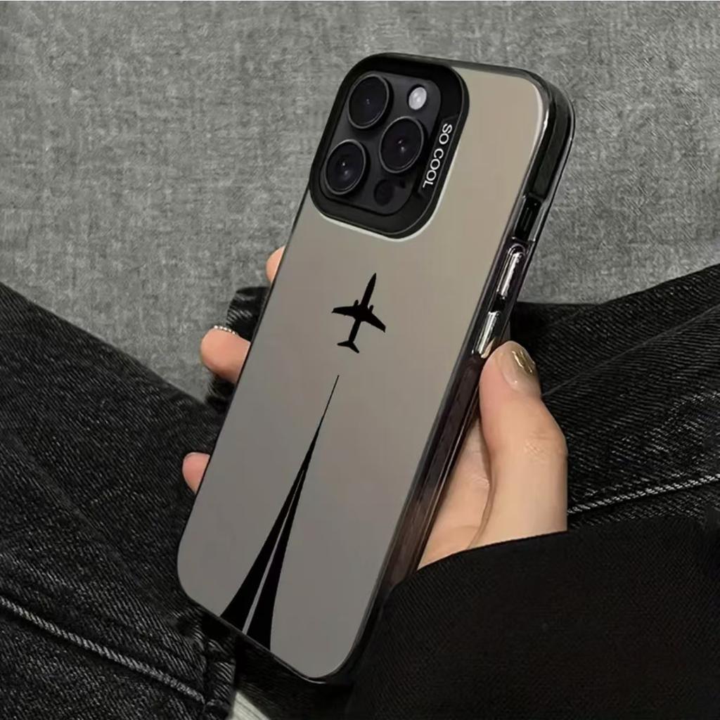 Simple Aircraft for Apple 17/16/15/14pro Mobile Phone Case 15promax13/12/11 Trend Advanced