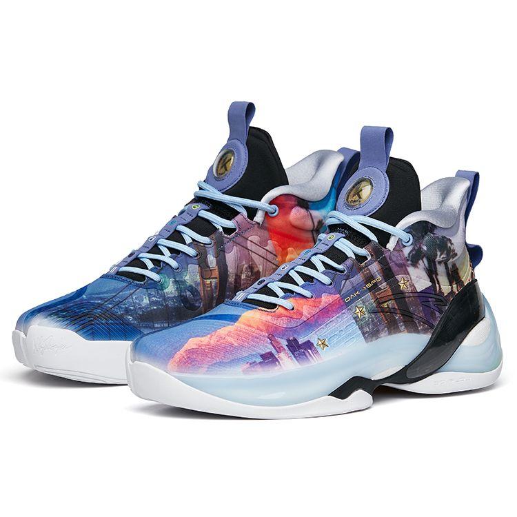Anta Zapatillas Klay Thompson KT7 Course para hombre, color negro, morado y azul claro, 112211101-3