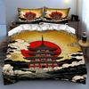 Pagoda, sunset, clouds. Bedding Duvet cover sets Duvet covers Pillowcases gifts (1 * Duvet Cover 2 * Pillowcases, without duvet insert)