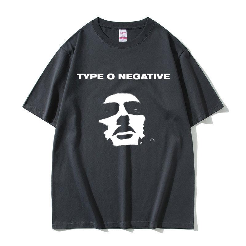 

2025 Summer Rock Band Type O Negative T-shirts Men Women 100% Pure Cotton Printed T-shirt Streetwear Male Gothic Short Sleeve XL