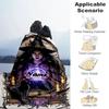 1PC Custom Name Witchcraft Magic flannel blanket versatile,all-season throw suitable for the living room,bedroom,camping,travel,and gift