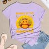 Women's Halloween Print Short Sleeve T-Shirt Casual Neck Tee Top