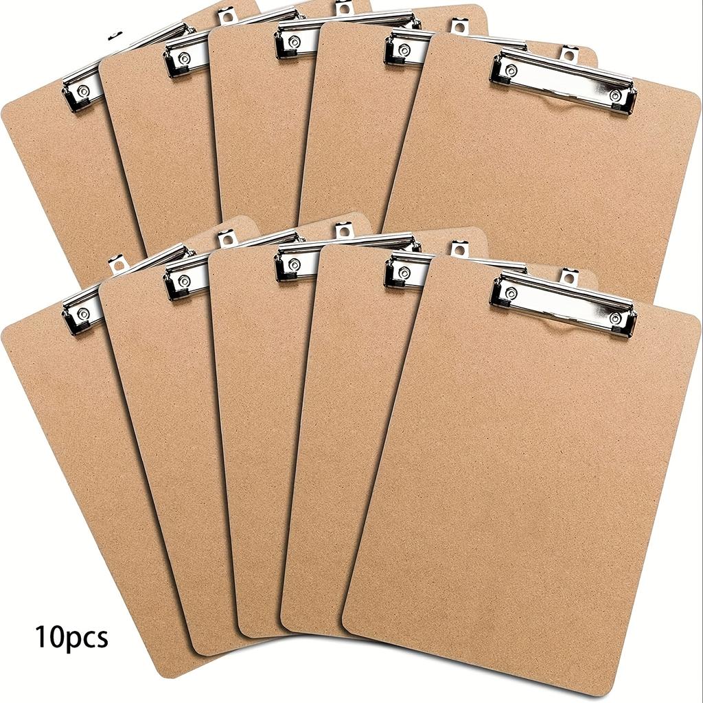 6/10 stuks Schrijfbord Karton Kantoor Klembord Standaard A4 Briefpapier Formaat, met Subtiele Klem 12,5 X 9 Inch, voor Klaslokaal