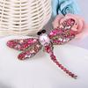 Lovely and Beautiful Women's Fashion Dragonfly Crystal Brooch Rhinestone Scarf Pin Jewelry MIT