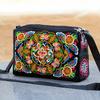 Traditional Chinese Embroidered Crossbody Bag With Floral Patterns For Daily Use