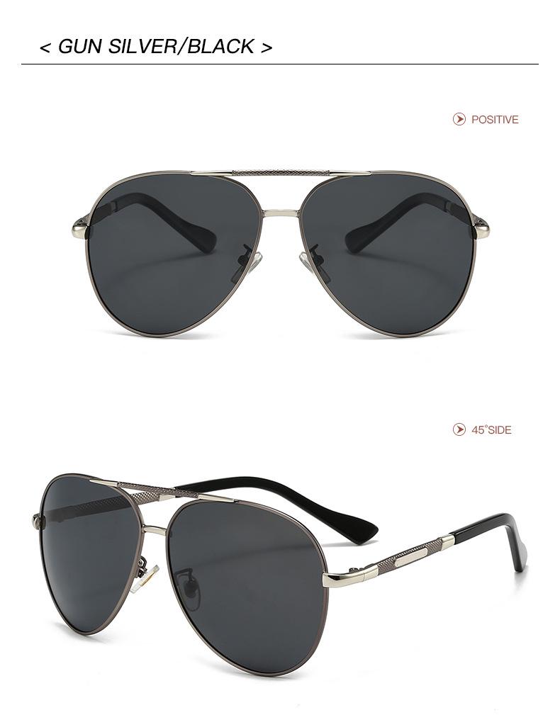 Men's Vintage Aviator Sunglasses: Polarized, Myopia-Ready, Trendy Driving Shades (Model 8851)