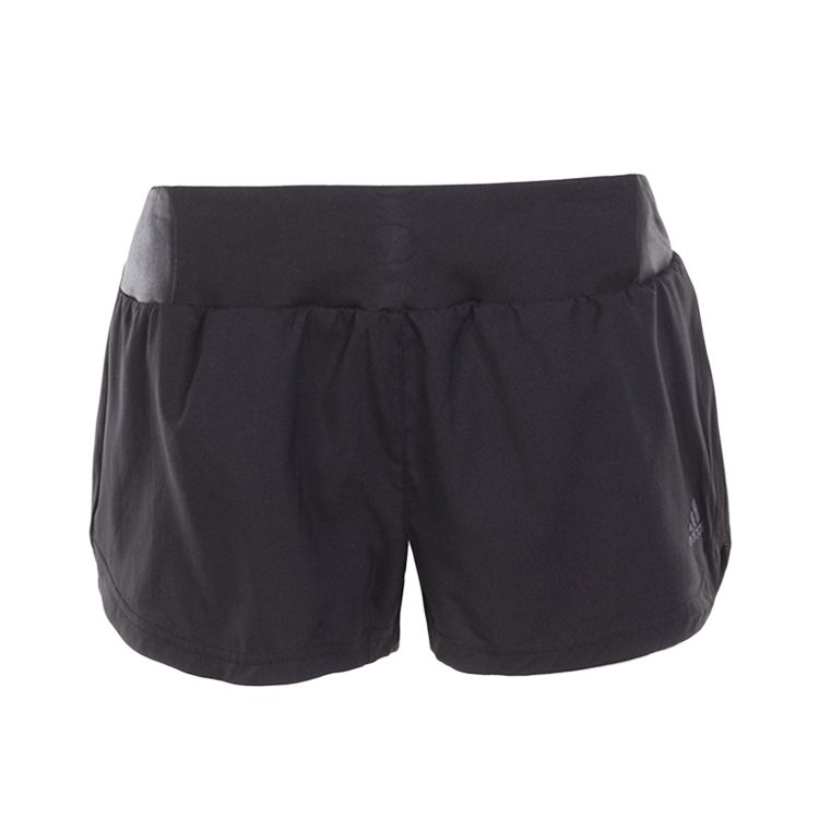 Adidas Womens Sports Series Soft Skin Logo Three-Quarter Casual Shorts Women Shorts Black BK1706